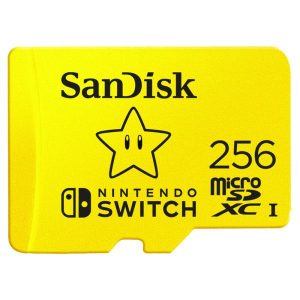 Card de memorie SanDisk Flash pentru Nintendo Switch 256GB Galben