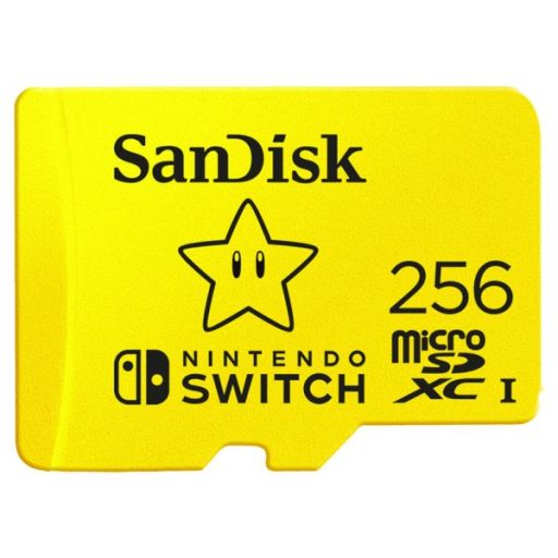 Card de memorie SanDisk Flash pentru Nintendo Switch 256GB Galben