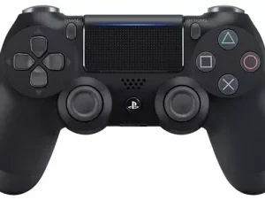 Joystick Wireless compatibil cu PS4 Double motor vibration 4 Iluminare ABS Negru