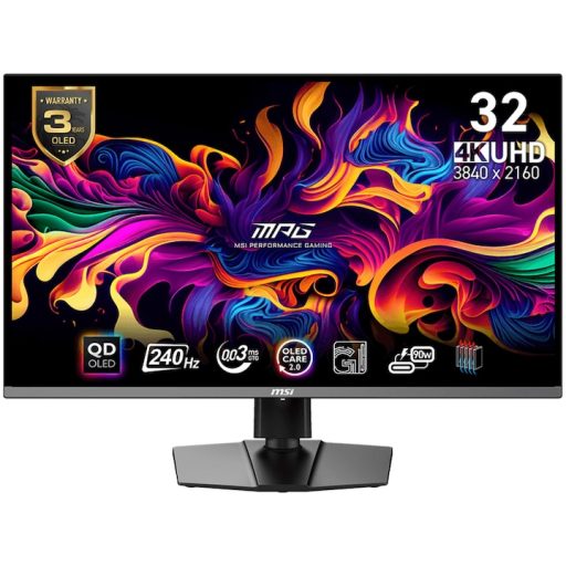Monitor LED MSI MPG 321URX QD OLED 31.5 UHD 0.03ms 240 Hz Negru