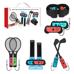 Set de accesorii 10 in 1 pentru Joy Con Nintendo Switch NS215
